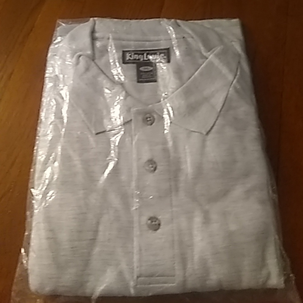 King louis grey cotton polo
